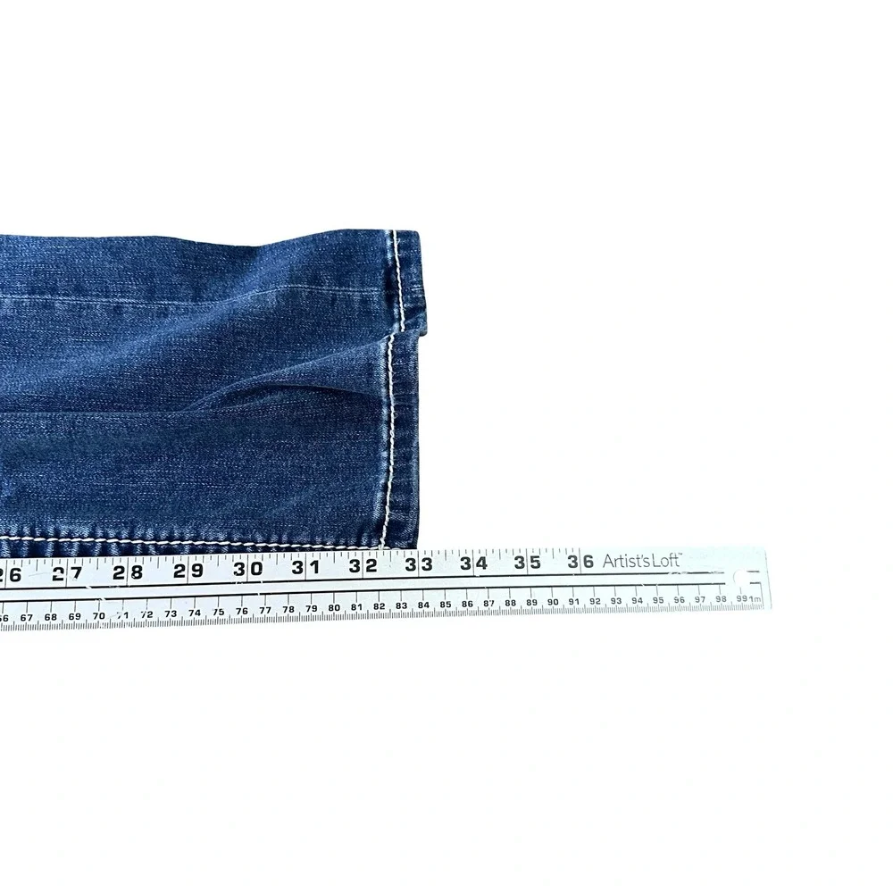 Miss Me Low Rise Boot Bootcut Jeans 28 Medium Wash Star L9548BL Rhinestone